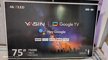 редми а9 цена: Акция Телевизор yasin 75q90 195 см 75" 4k (google tv) - описание: в