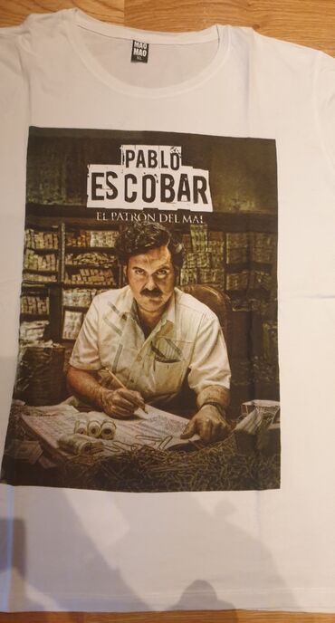 no copy majice: Pablo escobar - eskobar bela muška majica. Piše xl velicina. Pazuh