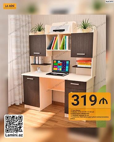 Sifarişlə mebel: Düz masa, Stulsuz, Polkalı, Siyirməli, Sadə laminat — 1