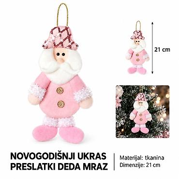 KMT Viseći ukras Deda Mraz od tkanine 2905289 - Dekorativni božićni