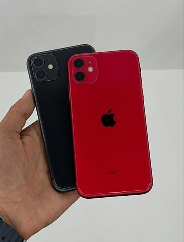 IPhone 11, Б/у, 128 ГБ, Красный, Кабель