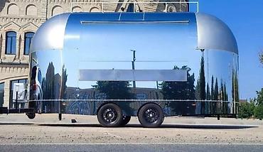 магазин кызыл аскер: Премиальный прицеп-фудтрак в стиле Airstream с зеркальным полированным — 1