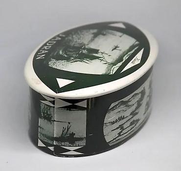 Kutije za odlaganje: Vintage Toleware limena kutija JADRAN 1960. Vintage Toleware limena — 5