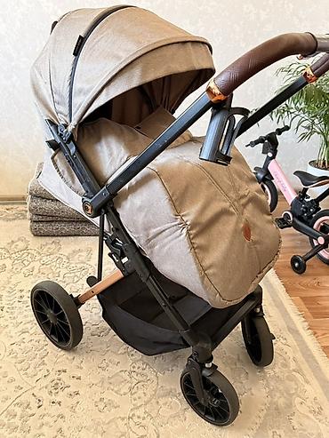 детские коляски zippy type 1: Прогулочная коляска Ining Baby (бежевый меланж) - Маневренная рама с — 3