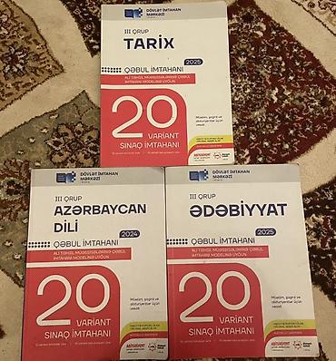 Testlər: DİM-in III qrup abituriyentləri üçün 3 ədəd sınaq dəftəri komplekti — 1