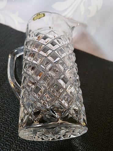 Čajnici: Bokal nov Zajecar kristal,led kristal 70te. Bokal je nov,sve na — 10