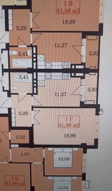 нижня аларча: 1 комната, 42 м², Элитка, 12 этаж, ПСО (под самоотделку)
