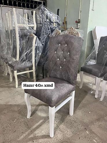 ev stul: Mətbəx və qonaq otağı üçün klassik dizaynlı yumşaq stullar - Yüksək — 6