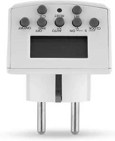 Utikači: Digitalni tajmer za utičnicu (Schuko) - Elektronski tajmer sa LCD — 12