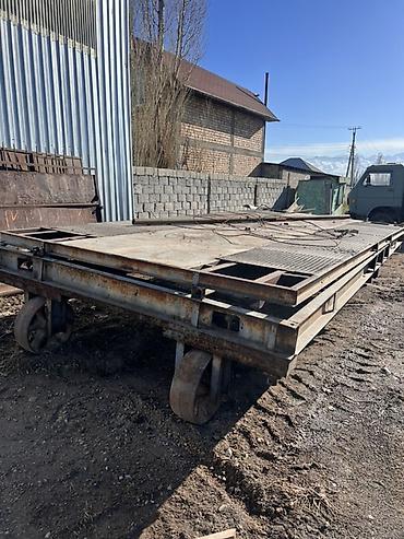 Тележки: Промышленная платформа на колёсах (металлическая тележка-платформа) — 5