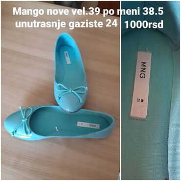 braon cipele: Baletanke, Mango, 39