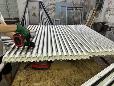 панорамный окно: Набор новых пластиковых профилей для окон и дверей. Профили белого