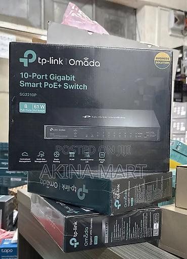 Модемы и сетевое оборудование: TP-Link Omada SG2210P — умный гигабитный коммутатор с PoE+ Ключевые — 2