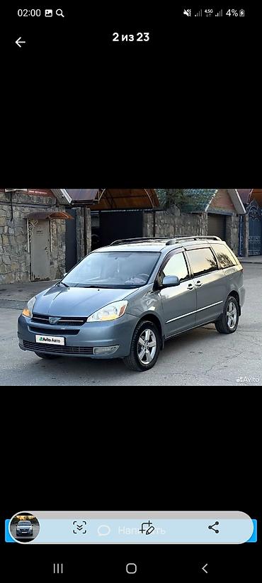 сиенна 2012: Toyota Sienna: 2004 г., 3.3 л, Автомат, Газ, Минивэн — 2