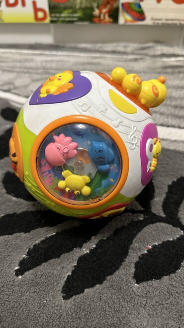 детские развивающие игрушки: Развивающая игрушка для малышей Музыкальный шар с животными