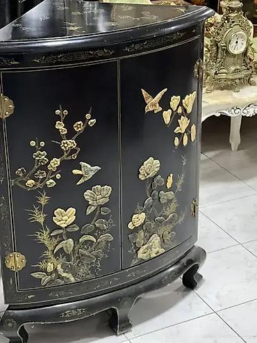 thonet stolice prodajem: Stilske ugaone komode (2 komada) - Stara Kina - RUČNI RAD 🪑✨ Dobro — 4