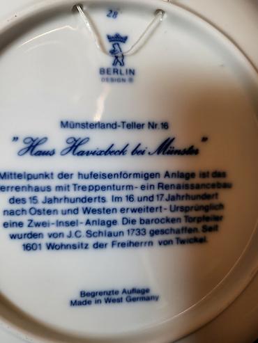 dekor kanjiza: Tanjiri novi za na zid porcekanski Berlin dizajn iz 70ih.godina — 8