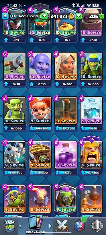 Digər: Endirim var ✅✅✅✅✅✅ ✅ ✅ Clash Royale hesabı - Kral səviyyəsi: 37 - — 10