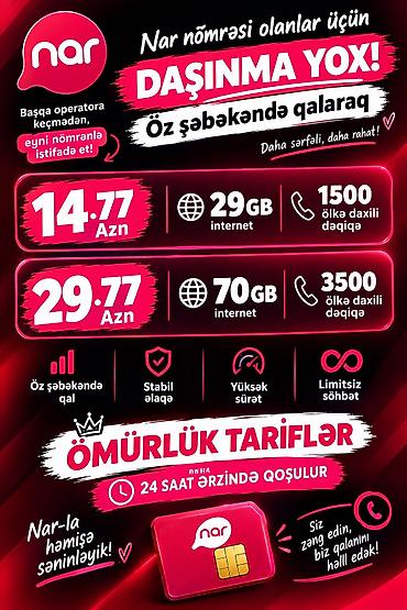 ups online: Nar mobil tarifləri – “Daşınma yox, öz şəbəkəndə qal!” Seçimlər: - — 1
