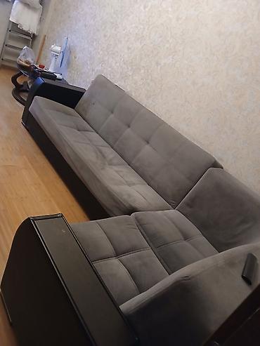 divan pulsuz: Künc divan, İşlənmiş, Açılan, Bazalı, Vеlur parça, Çatdırılma yoxdur — 3