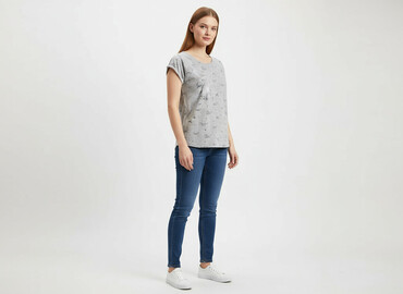 t shirty hugo boss: Sinsay, T-shirt damski, rozmiar M