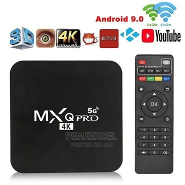 playstation 4 pro: Android BOX smart TV 4GB Ram -64GB  MXQ pro 4K Android sa Android 11.1