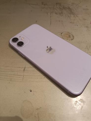 Apple iPhone: IPhone 11, Б/у, 128 ГБ, Deep Purple, Защитное стекло, Чехол, 83 % — 1