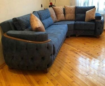 мебель в стиле лофт: Угловой диван, Раскладной, С подъемным механизмом, Набук, Бесплатная доставка в черте города