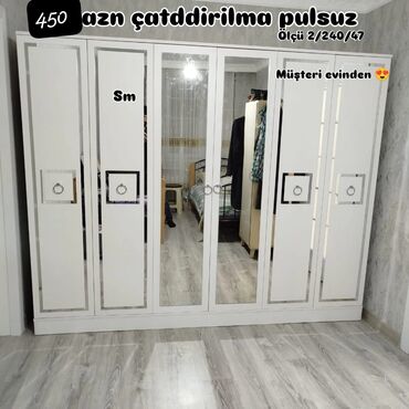Sifarişlə dolablar: Qarderob, paltar dolabı