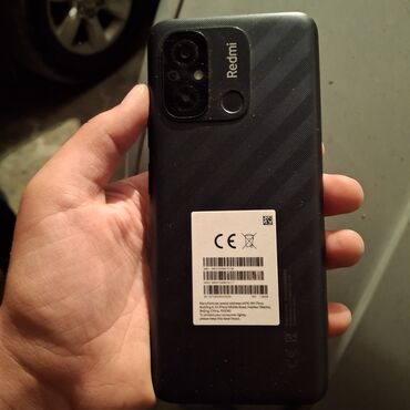 işləmiş kamera: Redmi 12C, 128 ГБ, цвет - Черный, Отпечаток пальца
