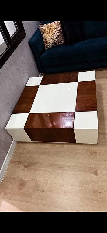 transformer stollar: Kvadrat masa, Transformer, Təkərsiz, MDF — 1