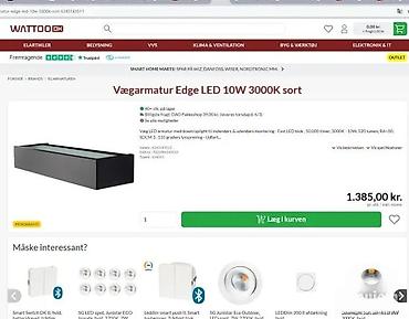 Rasveta: SG Edge zidna LED lampa – 3000K, bela - Model/serija: SG Armaturen — 3