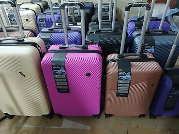 Çamadanlar: Sərnişin çamadan dəsti – Billa model - Ölçülər: 3’lük dəst (böyük — 4