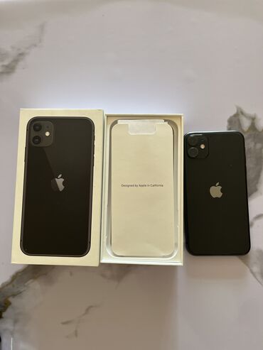 айфон 11 купить в бишкеке: IPhone 11, 128 ГБ, Черный, Чехол, Коробка, 74 %