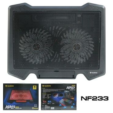 dizüstü kompyuter: NUBWO IGRIS NF-233 cooler pad noutbuk ucun per soyuducu yeni