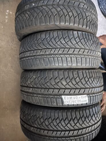 диски на авто: Шины 225 / 45 / R 17, Зима, Б/у, Комплект, Легковые, Корея, Kumho