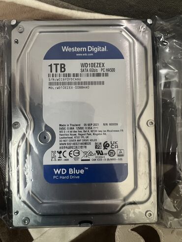 акорд 1: Маалымат алып жүрүүчү, Жаңы, Western Digital (WD), HDD, 1 ТБ, 3.5", ПК үчүн