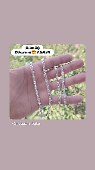 təsbeh kəhraba: Boyunbağı, Gümüş — 2