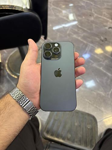 iphone 14 pro ekranı: IPhone 14 Pro, Qara, Face ID — 7