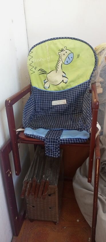 детский стульчик для кормления деревянный: Стульчик для кормления Б/у