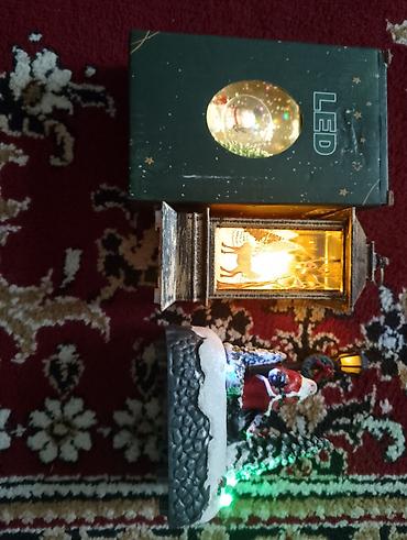 LED işıqlı Yeni il dekoru seti - LED işıqlı fənər: Daxildə Milad/şam