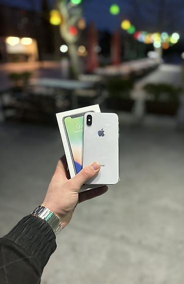 irsad electronics soyuducular indesit: IPhone X, 64 GB, Gümüşü, Simsiz şarj, Face ID — 1