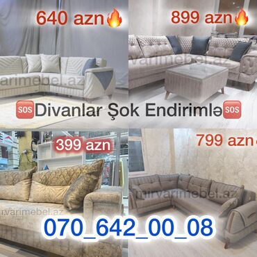 stul və stol: Divan, Yeni, Açılan, Bazalı, Nabuk, Şəhərdaxili pulsuz çatdırılma