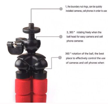 Ostali aksesoari za mobilne telefone: Ima fleksibilne nogare koji mogu da zauzmu bilo kakav oblik i položaj — 6
