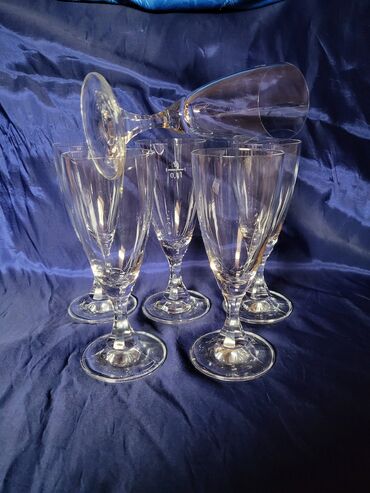 Čaše: Case nove za vino 70te,kristalno staklo Zapadna Nemacka. Case — 3