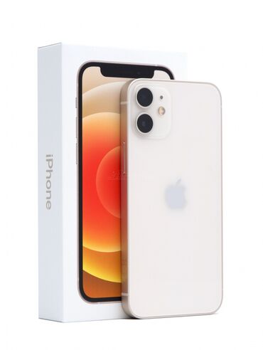 Apple iPhone: IPhone 12 mini, Б/у, 64 ГБ, Белый, Чехол, Кабель, Коробка, 77 %