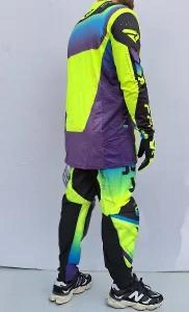 Sportska odeća: Motokros/enduro komplet – dres, pantalone i rukavice, visokovidljivi — 18