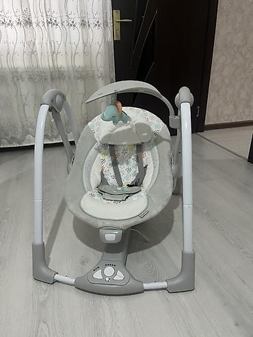 dosek matras satisi: Elektrikli uşaq beşiyi/avtomatik yelləncək ❗️CƏMİ 3 DƏFƏ İSTİFADƏ — 2