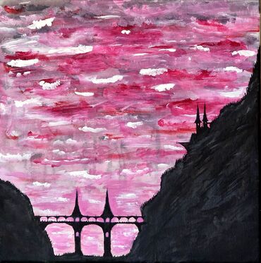 триптих картина: «Исчезновения» Акрил, холст, 30х30 см, автор: Артыкбаев Б. Э. На