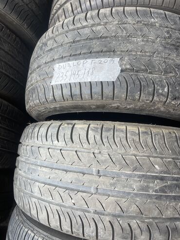 Шины: Шины 235 / 45 / R 18, Лето, Б/у, Пара, Легковые, Dunlop